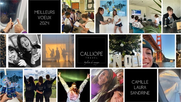 Bonne année 2024 avec Calliope travel